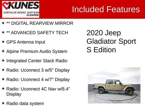 2020 Jeep Gladiator Sport