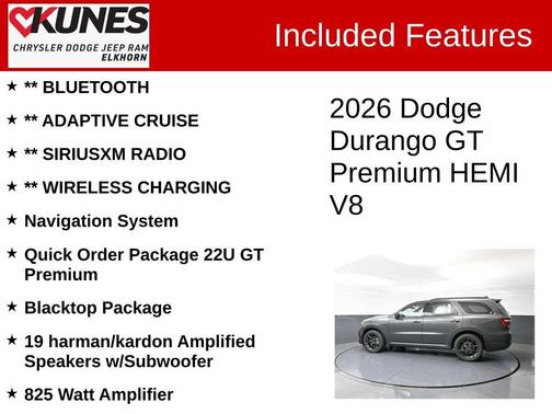 2026 Dodge Durango GT HEMI V8