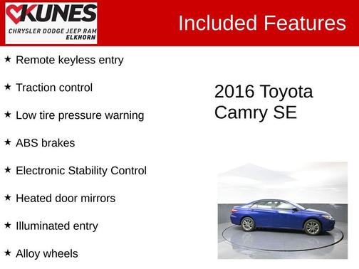 2016 Toyota Camry SE