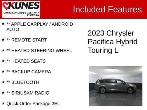 2023 Chrysler Pacifica Hybrid Touring L