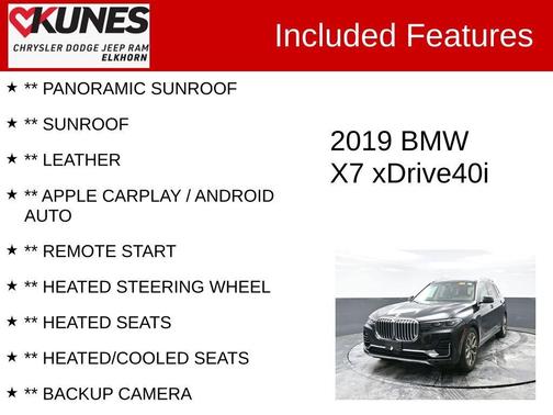 2019 BMW X7 xDrive40i