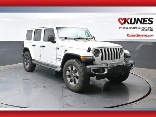 Bright White Clearcoat 2018 Jeep Wrangler Unlimited Sahara