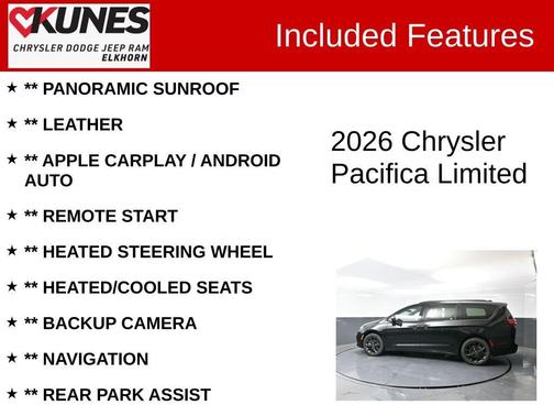 2026 Chrysler Pacifica Limited