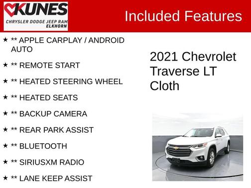 2021 Chevrolet Traverse LT Cloth