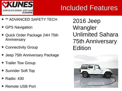 2016 Jeep Wrangler Unlimited Sahara