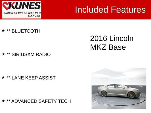 2016 Lincoln MKZ Base