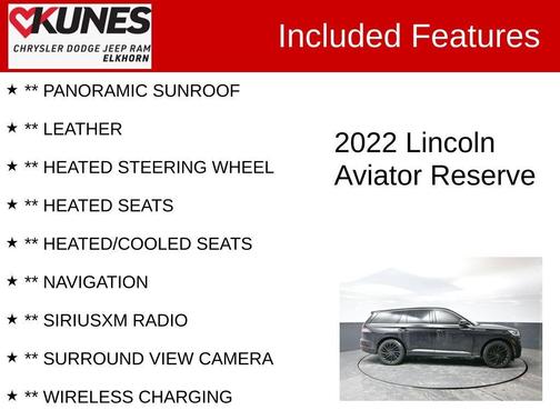 2022 Lincoln Aviator Reserve AWD