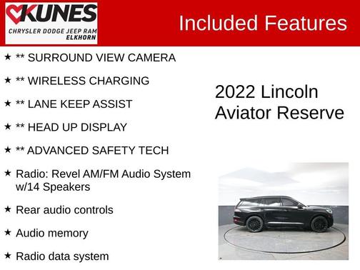 2022 Lincoln Aviator Reserve AWD