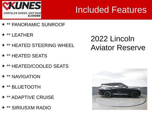 2022 Lincoln Aviator Reserve AWD