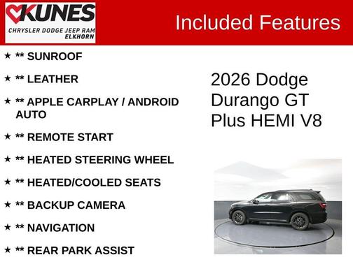 2026 Dodge Durango GT HEMI V8