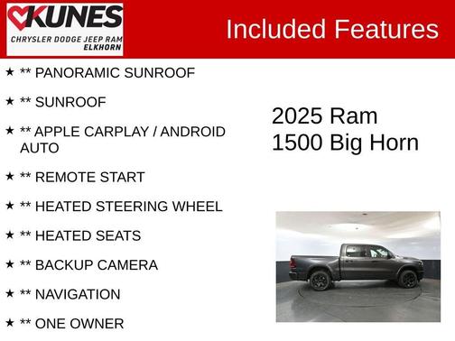 2025 RAM 1500 Big Horn/Lone Star