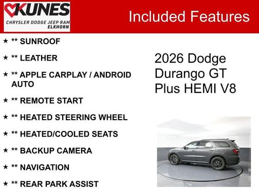 2026 Dodge Durango GT Plus HEMI V8