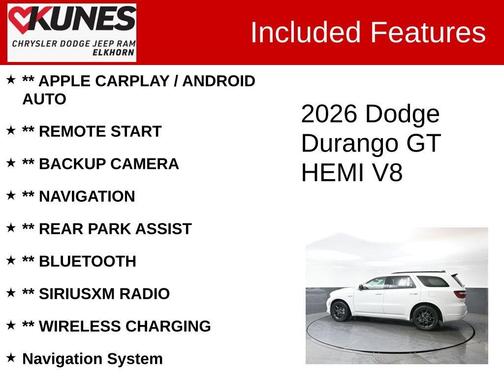 2026 Dodge Durango GT HEMI V8