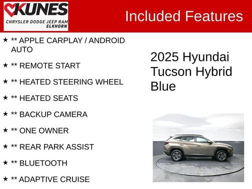 2025 Hyundai TUCSON Hybrid Blue
