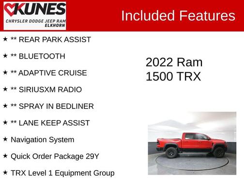 Flame Red Clearcoat 2022 RAM 1500 TRX