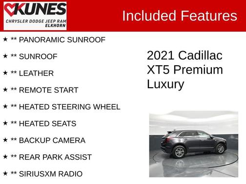 Gray 2021 Cadillac XT5 Premium Luxury