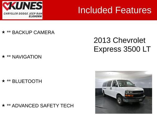 2013 Chevrolet Express 3500 LT