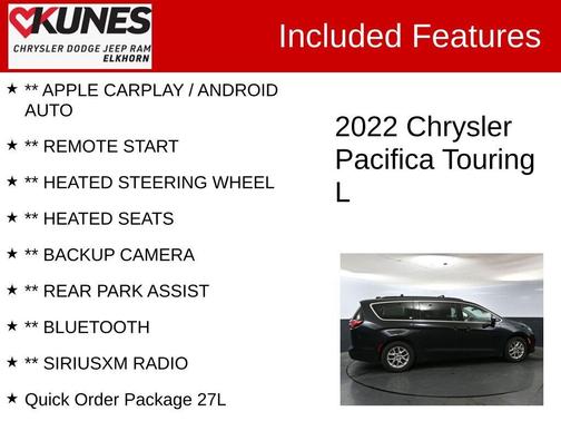 2022 Chrysler Pacifica Touring-L