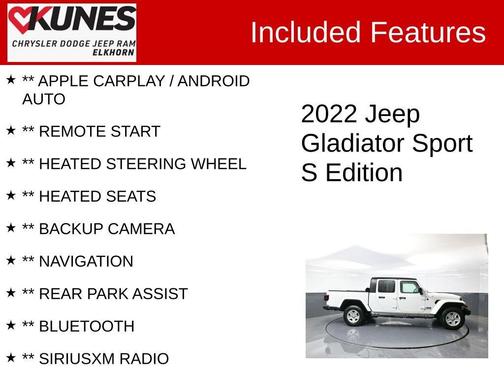 2022 Jeep Gladiator Sport