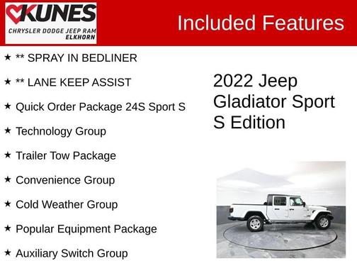 2022 Jeep Gladiator Sport