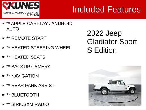 2022 Jeep Gladiator Sport