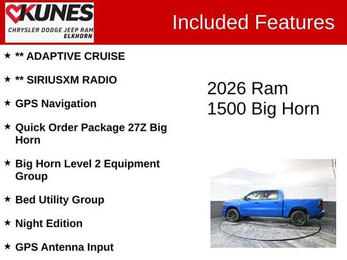 2026 RAM 1500 Big Horn/Lone Star