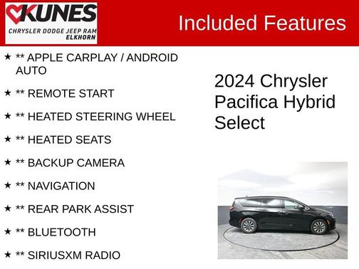 2024 Chrysler Pacifica Hybrid Select