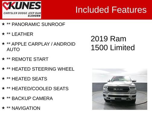 Billet Silver Metallic Clearcoat 2019 RAM 1500 Limited