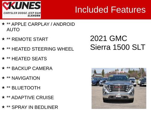 Satin Steel Metallic 2021 GMC Sierra 1500 SLT