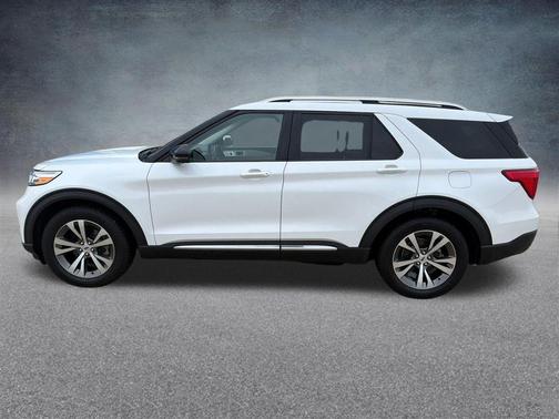 Star White Metallic Tri-Coat 2020 Ford Explorer Platinum