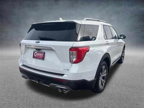 Star White Metallic Tri-Coat 2020 Ford Explorer Platinum