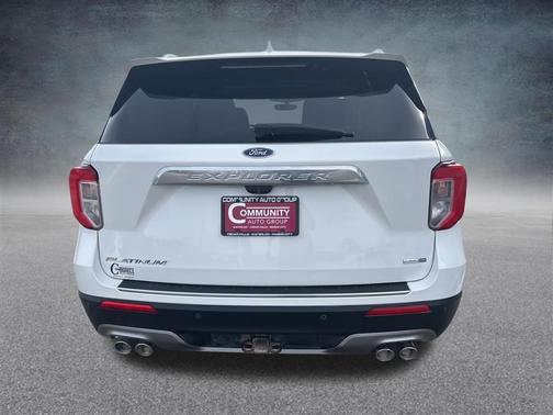 Star White Metallic Tri-Coat 2020 Ford Explorer Platinum