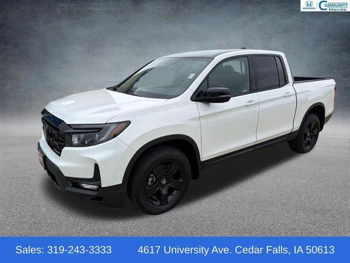 Platinum White Pearl 2026 Honda Ridgeline Black