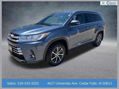 Shoreline Mist 2018 Toyota Highlander XLE