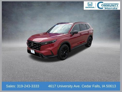 Radiant Red Metallic 2025 Honda CR-V Hybrid Sport AWD