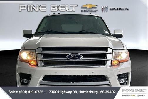 White Platinum Metallic Tri-Coat 2017 Ford Expedition Limited