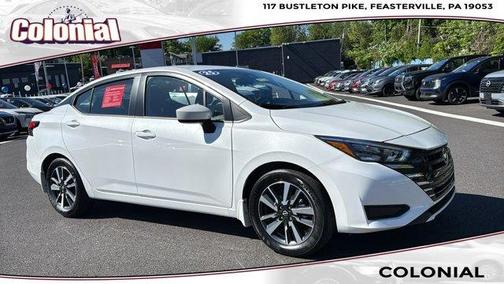 Aspen White 2025 Nissan Versa 1.6 SV