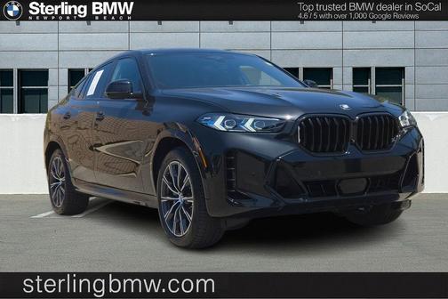 Black Sapphire Metallic 2024 BMW X6 xDrive40i