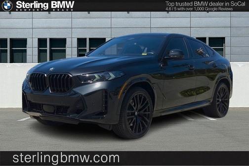Black Sapphire Metallic 2024 BMW X6 xDrive40i