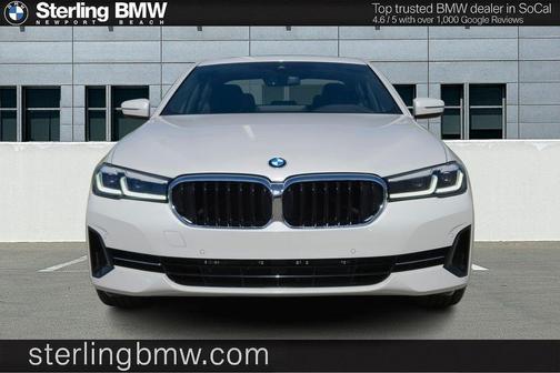 Mineral White Metallic 2023 BMW 540 i