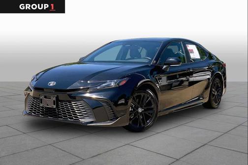 Midnight Black Metallic 2025 Toyota Camry SE
