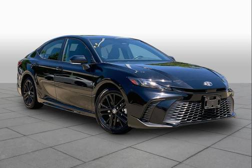 Midnight Black Metallic 2025 Toyota Camry SE