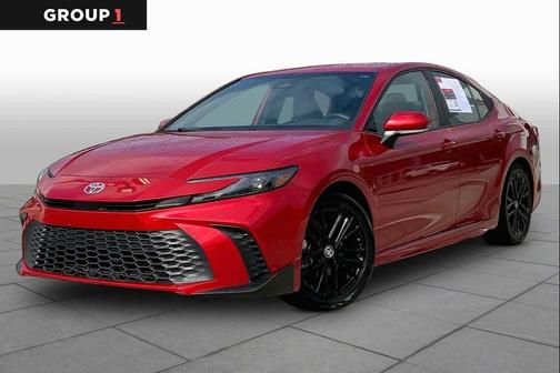 Supersonic Red 2025 Toyota Camry SE