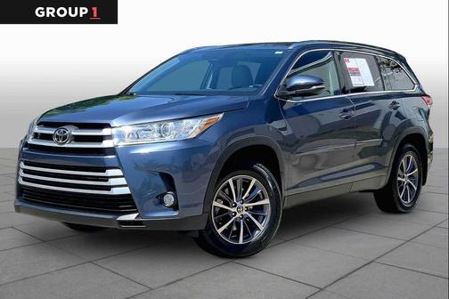 Shoreline Blue Pearl 2019 Toyota Highlander XLE