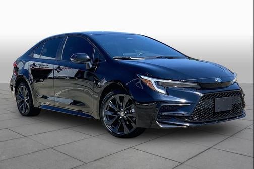 Midnight Black Metallic 2024 Toyota Corolla Hybrid SE