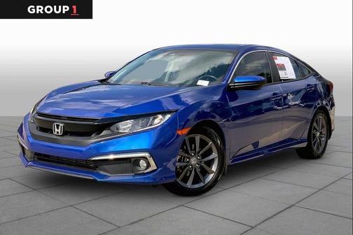 Aegean Blue Metallic 2021 Honda Civic EX-L