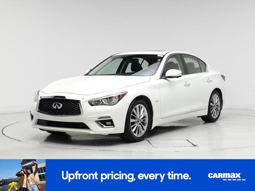 White 2018 INFINITI Q50 Luxe