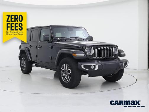 Black 2025 Jeep Wrangler Sahara