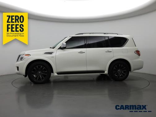 White 2020 Nissan Armada Platinum