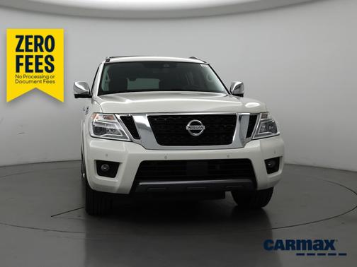 White 2020 Nissan Armada Platinum